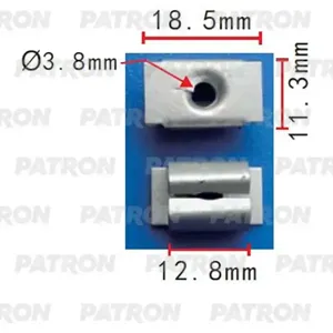 PATRON P372153 Клипса автомобильная [упаковка 10 штук]