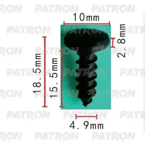PATRON P372176 Саморез 4.9x18.5mm универсальный