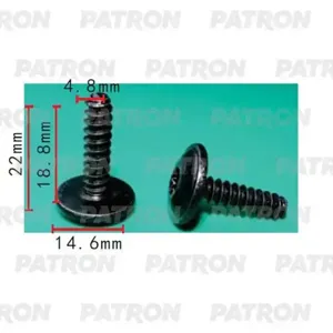 PATRON P372208 Клипса автомобильная [упаковка 10 штук]