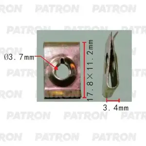 PATRON P372214 Вставка под винт  T=18.0, F=11.0, D=3.7
