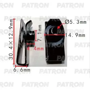 PATRON P372230 Клипса автомобильная [упаковка 10 штук]