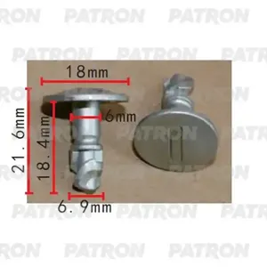 PATRON P372326 Штифт крепежный поворотный (серый) Audi Seat Skoda VW Применяемость: защита двигателя