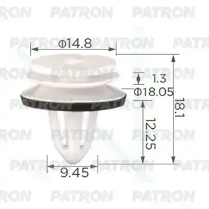 PATRON P372346 Клипса автомобильная [упаковка 10 штук]