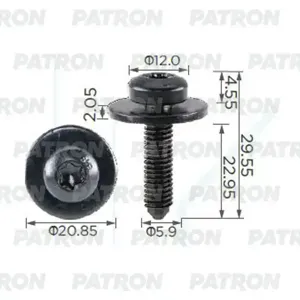PATRON P372396 Клипса автомобильная [упаковка 10 штук]