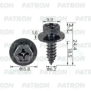 PATRON P372434 Шайба металлическая