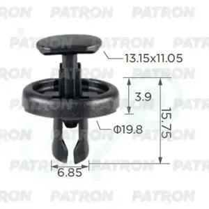 PATRON P372446 Крепление защиты переднего крыла Toyota Lexus