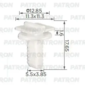 PATRON P372456 Клипса автомобильная [упаковка 10 штук]