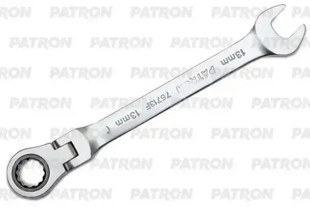 PATRON P75713F Ключ комбинированный с шарниром 13 мм
