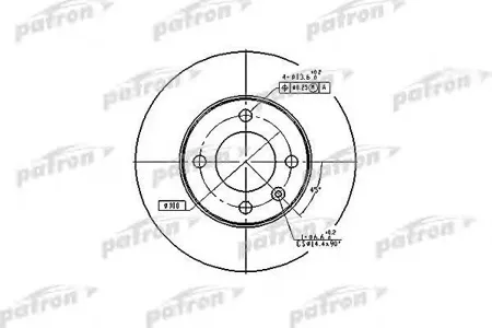 PATRON PBD1518 Диск тормозной