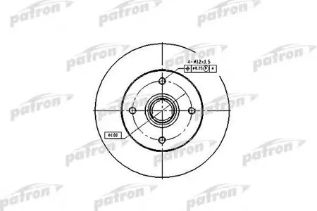 PATRON PBD1529 Диск тормозной
