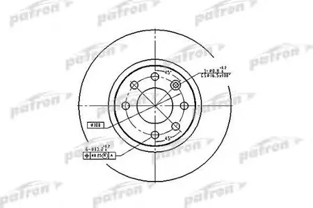 PATRON PBD2564 Диск тормозной