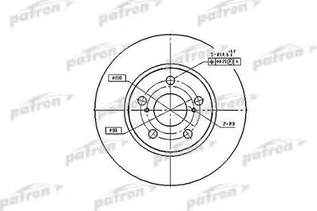 PATRON PBD2683 Диск тормозной передн