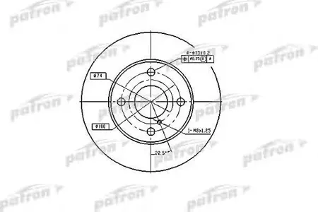 PATRON PBD2719 Диск тормозной