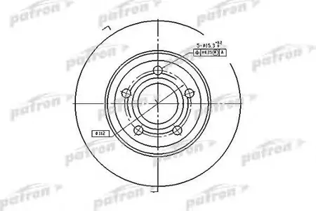 PATRON PBD2730 Диск тормозной передн Audi A4 95-00, A4 Avant 95-01
