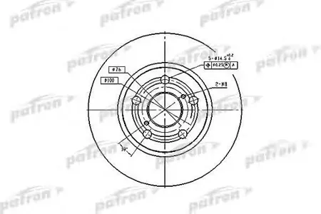 PATRON PBD2742 Диск тормозной