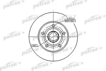 PATRON PBD2771 Диск торм.зад. Audi A4 95-00, A4 AVANT 95-01