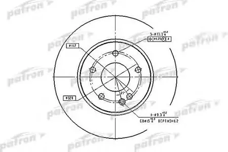 PATRON PBD2779 Диск тормозной