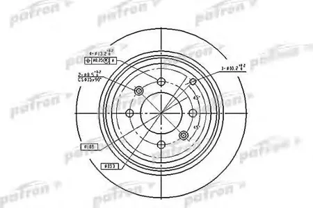 PATRON PBD2781 Диск тормозной