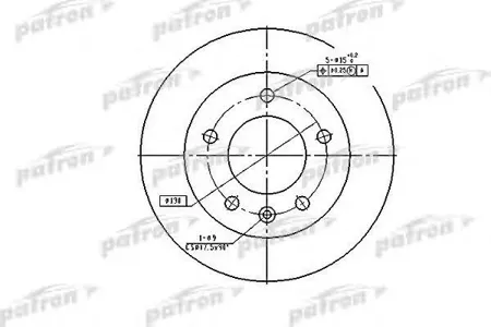 PATRON PBD2790 Диск тормозной