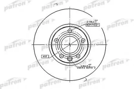 PATRON PBD2810 Диск тормозной