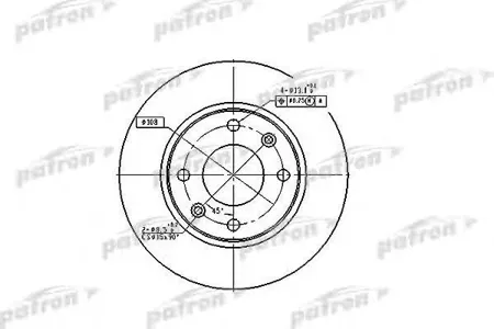 PATRON PBD2815 Диск тормозной