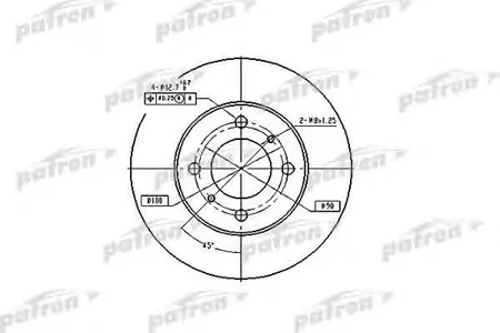 PATRON PBD4022 Диск тормозной
