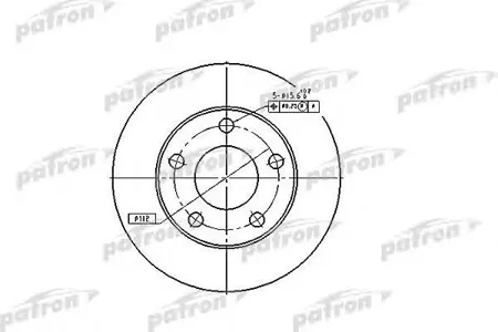 PATRON PBD4026 Диск тормозной