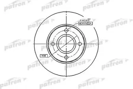 PATRON PBD4036 Диск тормозной