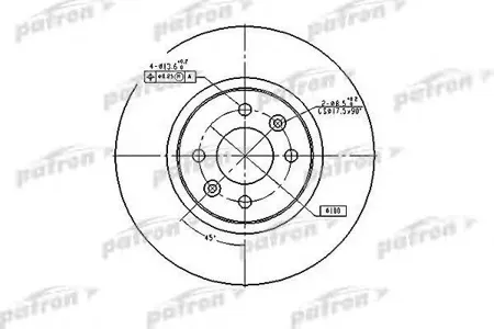 PATRON PBD4110 Диск тормозной