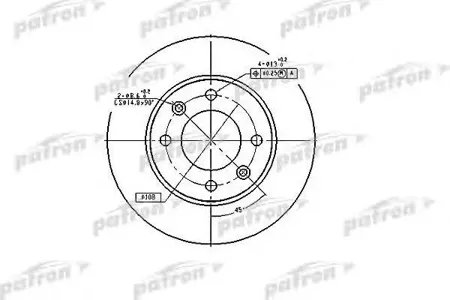PATRON PBD4185 Диск тормозной