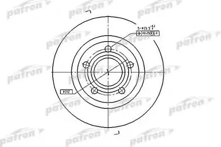 PATRON PBD4239 Диск тормозной