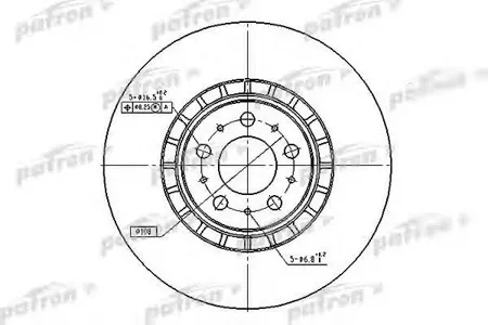 PATRON PBD4340 Диск тормозной