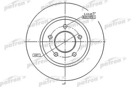 PATRON PBD53019 Диск торм. Chrysler PACIFICA 04-08