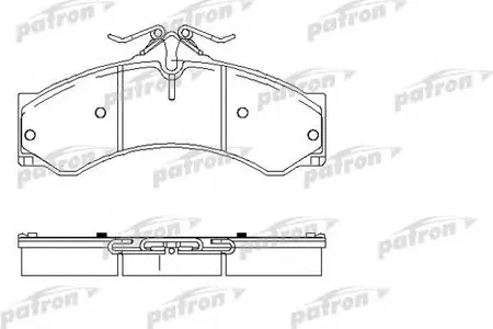 PATRON PBP1043 Колодки торм.передние передн,задн Mercedes Sprinter 2-T 95-06,