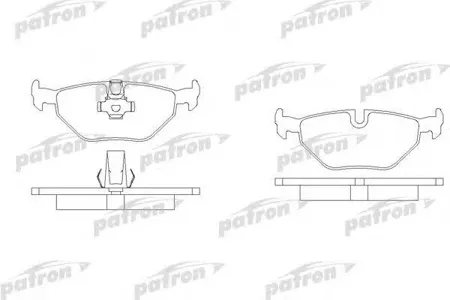 PATRON PBP1075 Колодки торм.задние BMW 5 95-03, 5 TOURING 97-04