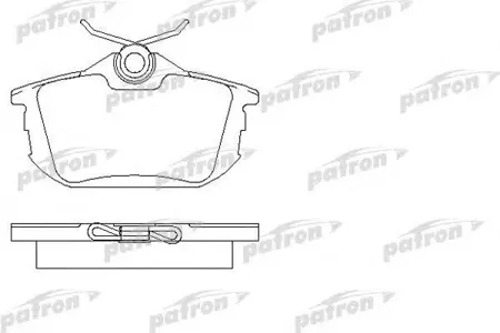 PATRON PBP1095 Колодки торм. Mitsubishi Carisma Colt SPACE 95- задн.