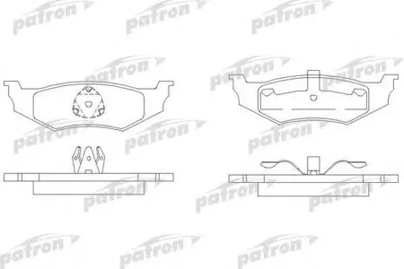 PATRON PBP1099 Колодки тормозные CHRYSLER 300M/NEON 94- задн.