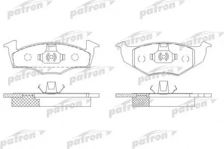 PATRON PBP1101 Колодки торм. VW Polo Lupo 95- перед.