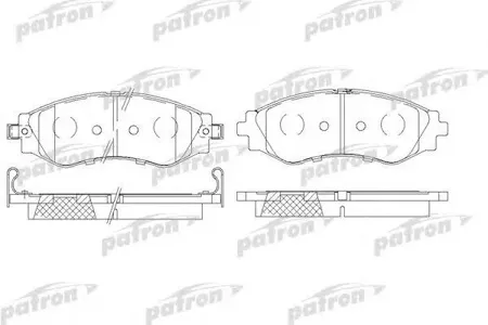 PATRON PBP1116 Колодки торм. GM Rezzo NUBIRA 97- перед.