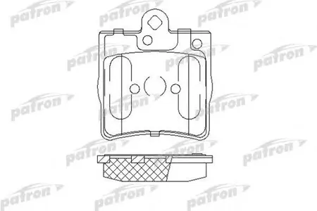 PATRON PBP1311 Колодки торм. MB W202W210 96- задн.