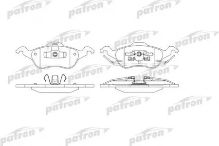 PATRON PBP1318 Дисковые тормозные колодки PBP1318 (GDB1358)