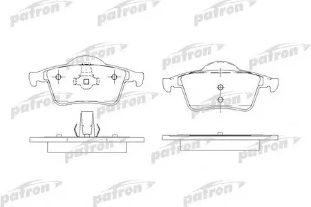 PATRON PBP1383 Колодки торм. Volvo S60S70S80XC70 98- задн.