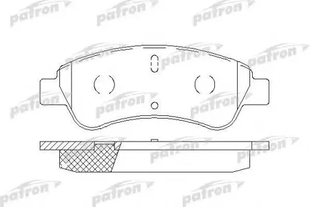 PATRON PBP1399 Колодки торм. Peugeot 206 00- перед.