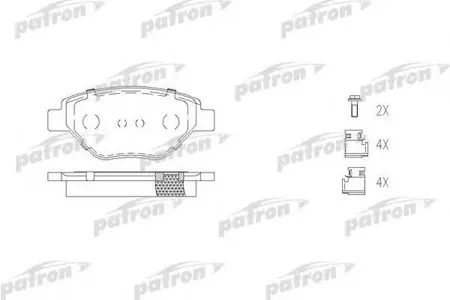 PATRON PBP1409 Колодки торм.