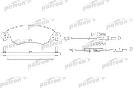 PATRON PBP1410 Колодки торм.