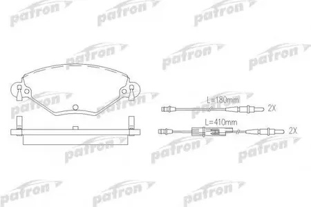 PATRON PBP1411 Колодки торм. Citroen C5 04- перед.