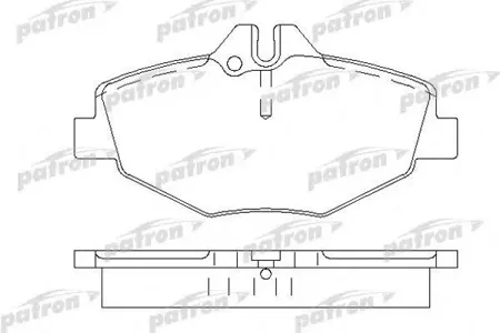 PATRON PBP1414 Колодки торм.передние MB W211 2.0-2.42.0CDi2.7CDi 02>