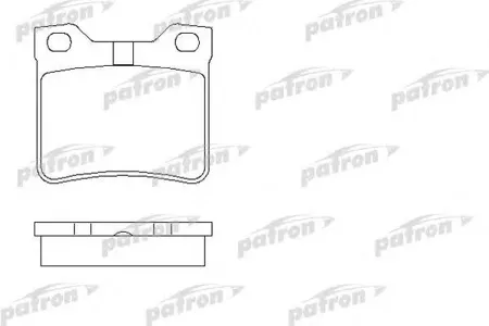 PATRON PBP1415 Колодки торм. Peugeot 407 04- задн.