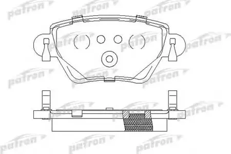 PATRON PBP1416 Колодки торм. Ford Mondeo 00- задн.
