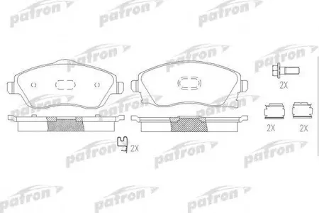 PATRON PBP1424 Колодки торм. Opel Corsa C 00- перед.